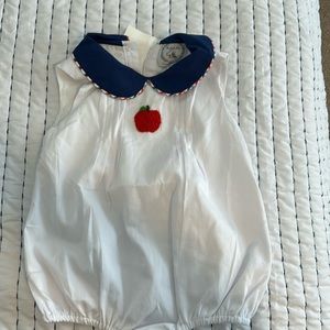 The Bella Bean embroidered apple